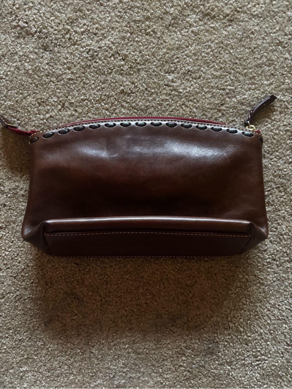 Dooney & Bourke Brown Leather Pouch - Picture 2 of 5